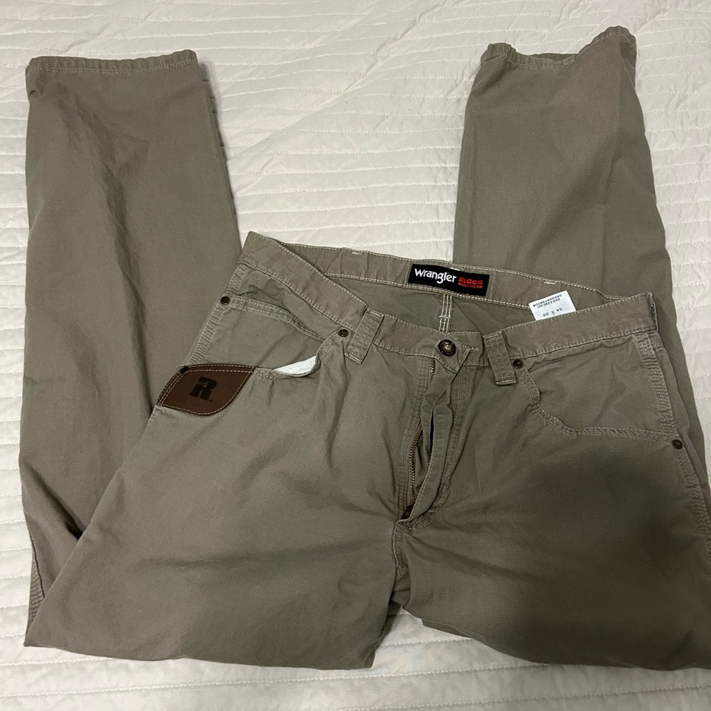 Wrangler Mens Wrangler Carpenter Work Pants 34 x 32 Tan
